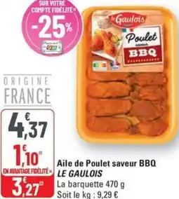 G20 Aile de Poulet saveur BBQ Le Gaulois offre