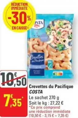 G20 Crevettes du Pacifique COSTA offre