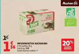 Auchan Supermarché Auchan - infusion detox bio offre