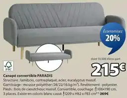 Canapé convertible paradis