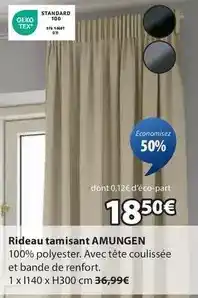 JYSK Rideau tamisant amungen offre