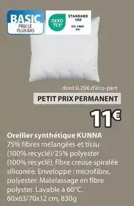 JYSK KUNNA Oreiller synthétique kunna offre