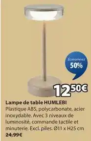 JYSK Lampe de table humlebi offre