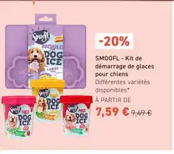 Tom&Co SMOOFL Kit de démarrage de glaces pour chiens offre