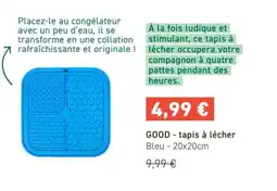 Tom&Co GOOD tapis à lécher offre