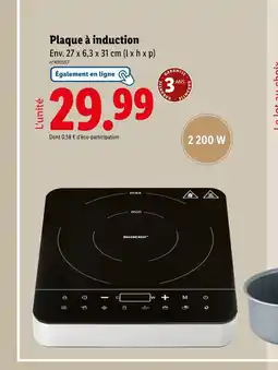 Lidl Plaque à induction offre