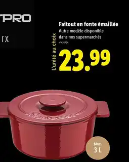 Lidl Faitout en fonte émaillée offre