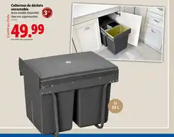 Lidl Collecteur de déchets encastrable offre