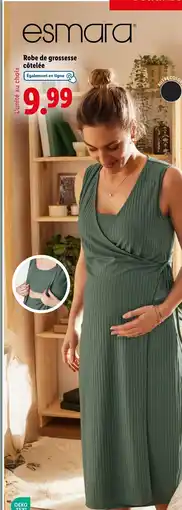 Lidl ESMARA Robe de grossesse côtelée offre