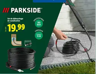 Lidl PARKSIDE Set de débouchage de canalisation offre