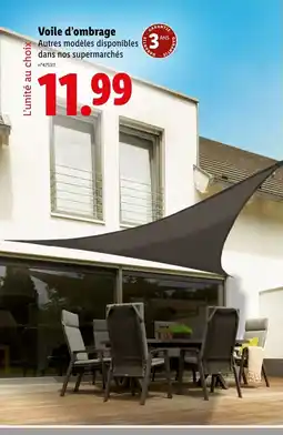 Lidl Voile d'ombrage offre