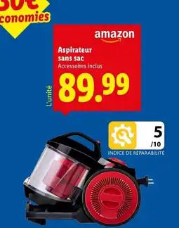 Lidl AMAZON Aspirateur sans sac offre