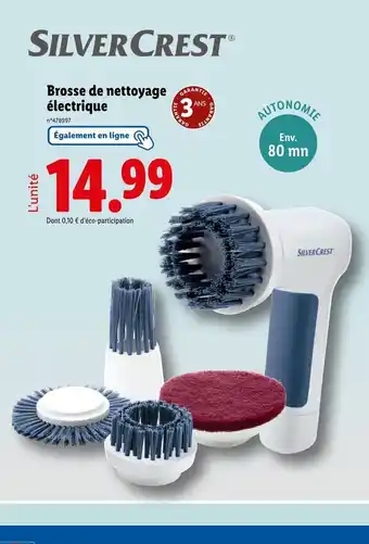 Lidl SILVERCREST Brosse de nettoyage électrique offre
