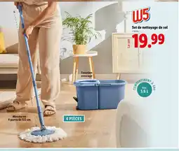 Lidl W5 Set de nettoyage de sol offre