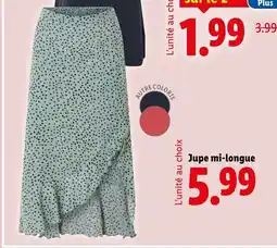 Lidl Jupe mi-longue offre