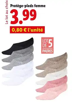 Lidl Protège-pieds femme offre