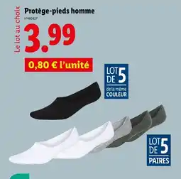 Lidl Protège-pieds homme offre