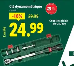 Lidl Clé dynamométrique offre