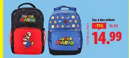 Lidl Sac à dos enfant offre
