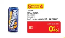 METRO ORANGINA jaune offre