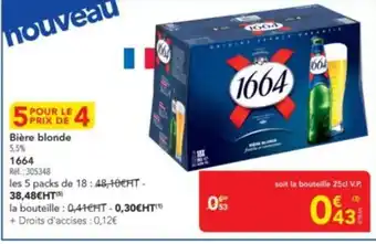 METRO 1664 Bière blonde offre