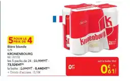 METRO KRONENBOURG Bière blonde offre