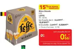 METRO LEFFE Bière blonde offre