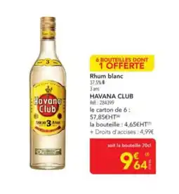 METRO HAVANA CLUB Rhum blanc offre