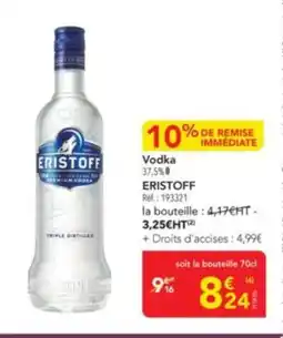 METRO ERISTOFF Vodka offre