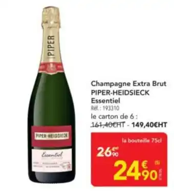 METRO PIPER-HEIDSIECK Champagne Extra Brut offre