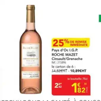 METRO ROCHE MAZET Pays d'oc I.G.P offre