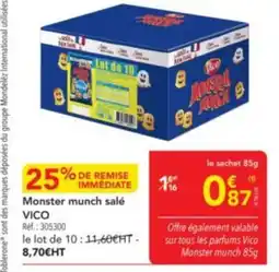 METRO VICO Monster munch salé offre
