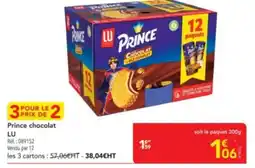 METRO LU Prince chocolat offre