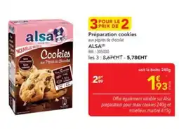 METRO ALSA Préparation cookies offre