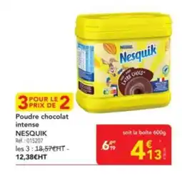 METRO NESQUIK Poudre chocolat intense offre
