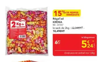 METRO KRÉMA Regal'ad offre