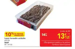METRO MAP Lasso torsades acidulés goût cola offre