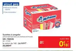 METRO MR. FREEZE Sucettes à congeler offre