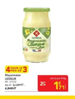 METRO LESIEUR Mayonnaise offre