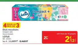 METRO LOTUS Etuis mouchoirs offre