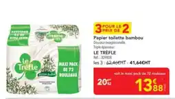 METRO LE TREFLE Papier toilette bambou offre