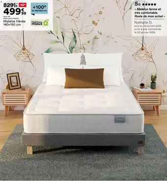 BUT Matelas Hévéa offre