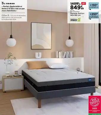 BUT Matelas Astrion offre