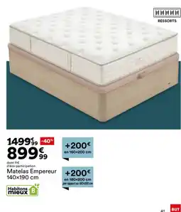 BUT Matelas Empereur offre