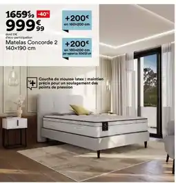 BUT Matelas Concorde 2 offre