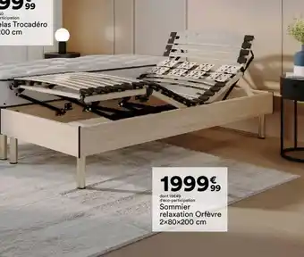 BUT Sommier relaxation Orfèvre offre