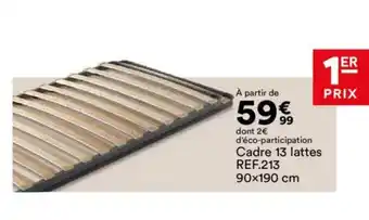 BUT Cadre 13 lattes offre