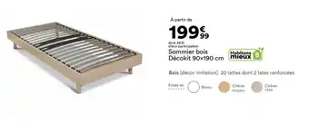 BUT Sommier bois Décokit offre