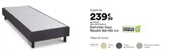 BUT Sommier tissu Newkit offre