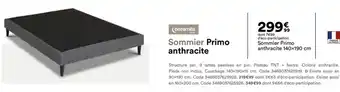 BUT Sommier Primo anthracite offre